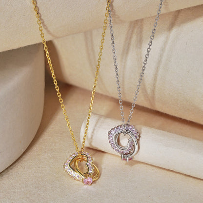 925 Silber Halskette Damen Mode Licht Luxus kleine Design Sinn Charm Anhänger Braut - Arabisco