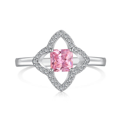 Blumenförmiger rosa Ring - Arabisco