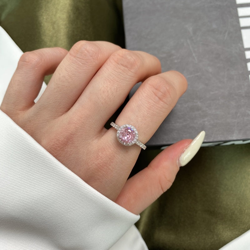 Symbol der Liebe und Verbundenheit - Strahlender Verlobungsring mit Pink Zirkonia - Arabisco